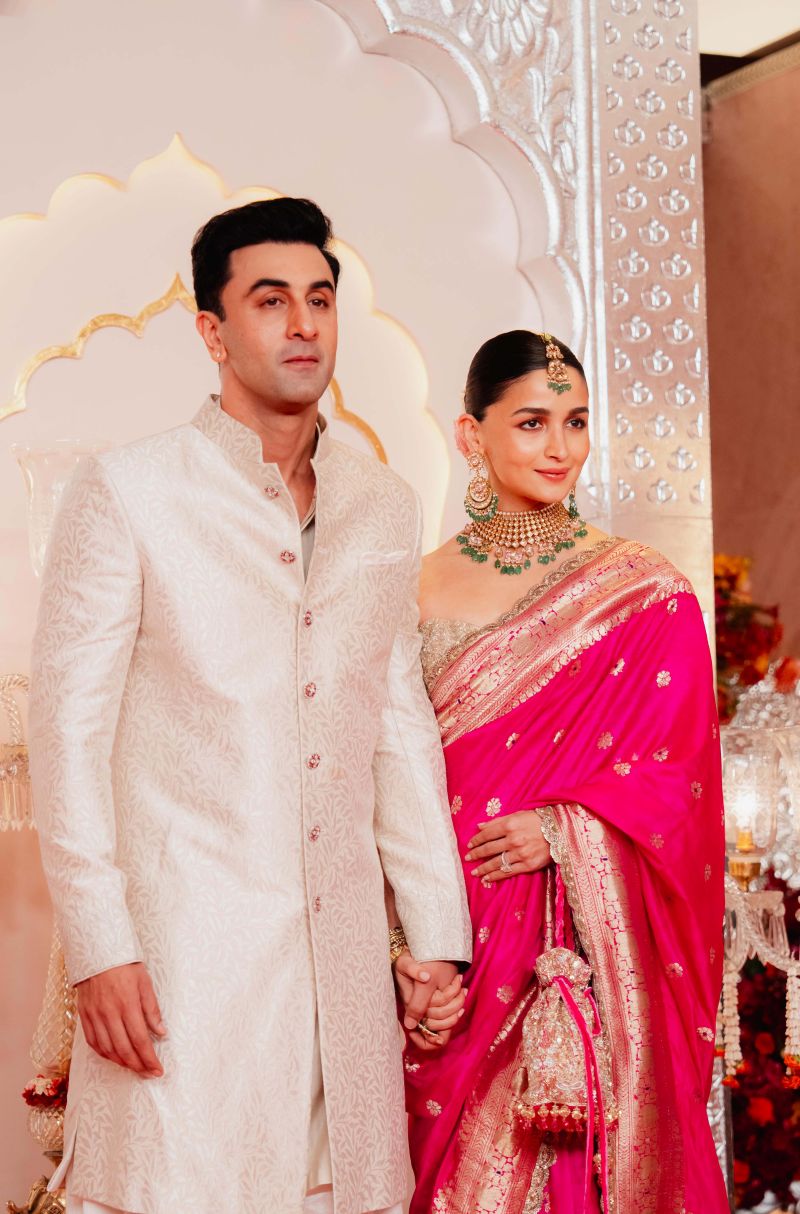 Ranbir Kapoor in our Beige Brocade Sherwani Set