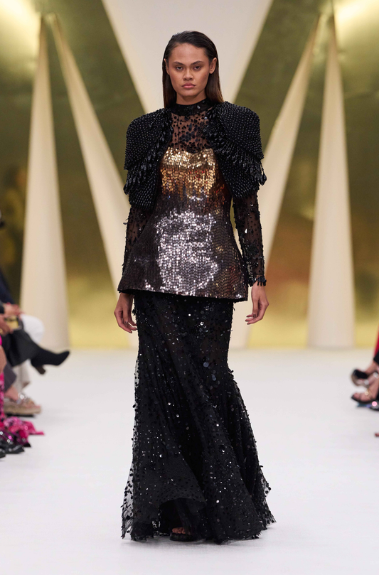 Black Embellished Gown