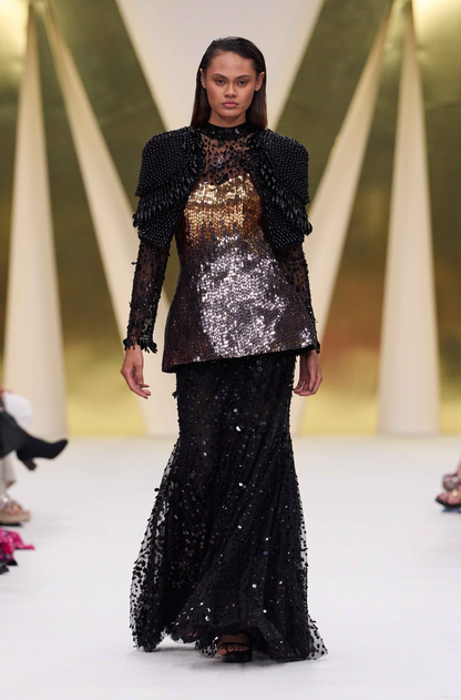 Black Embellished Gown