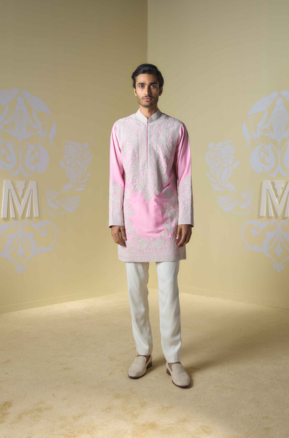 Pink Dori Embroidered Kurta Set