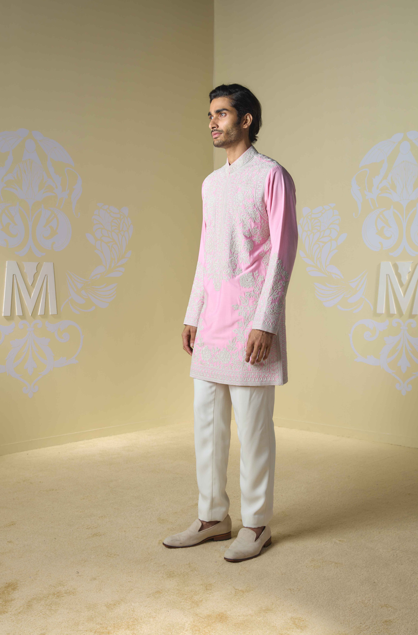 Pink Dori Embroidered Kurta Set