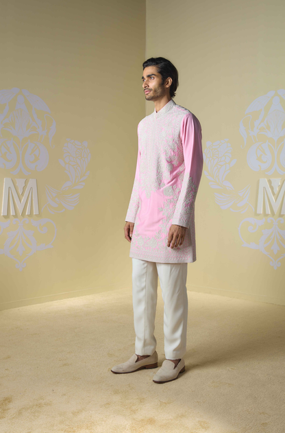 Pink Dori Embroidered Kurta Set