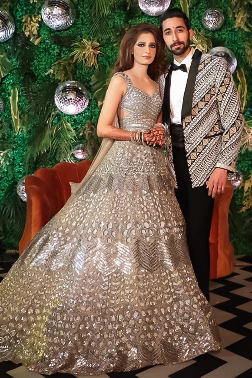 Bride: Anushka Saigal & Groom: Arjun Saigal in our Signature Shine