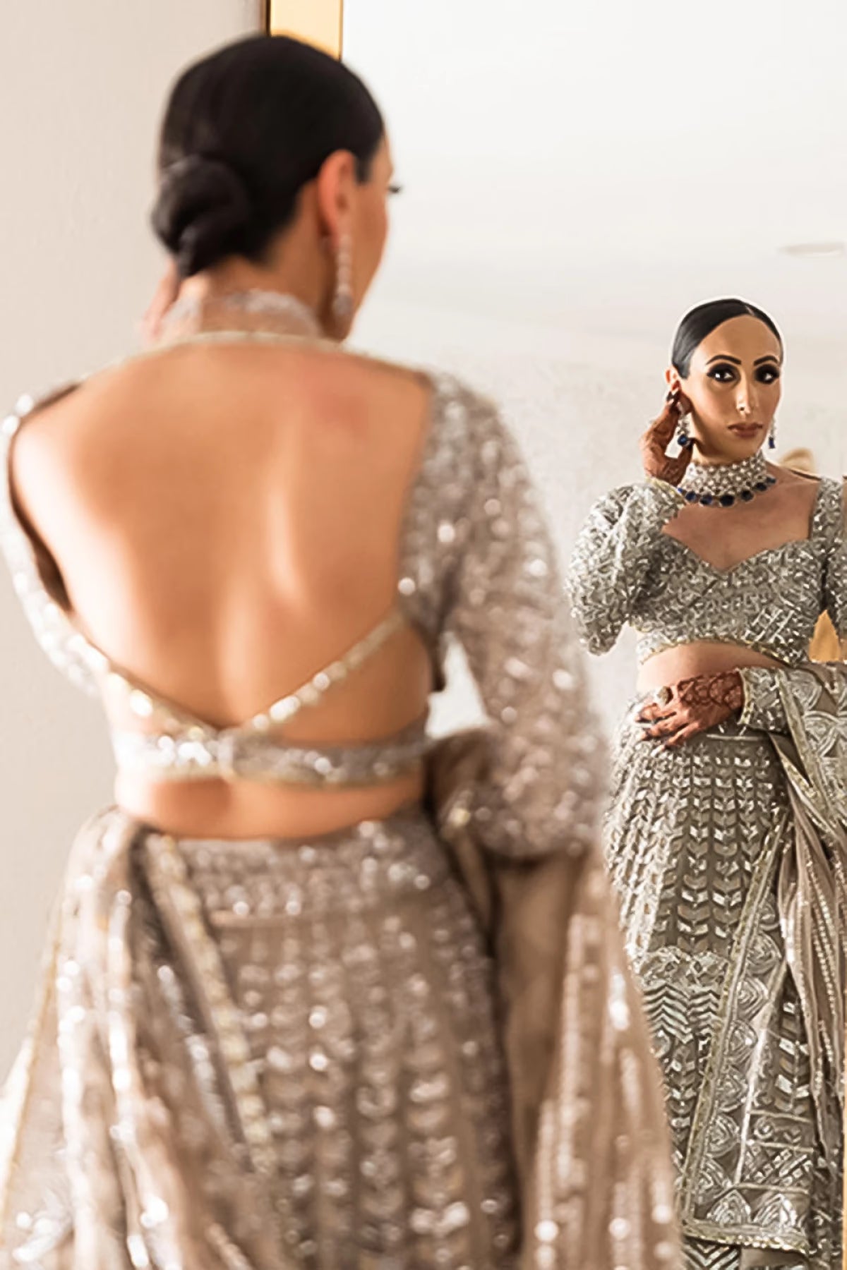 Bride: Aman Sanghera in Dori Embellished Lehenga Set