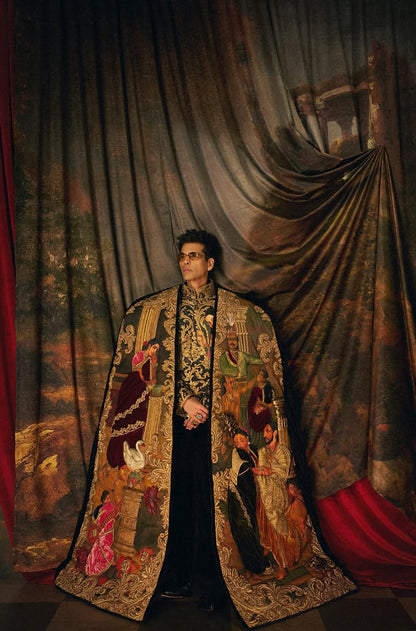 Karan Johar in our Multi-Dimensional Hand-Painted Jacket
