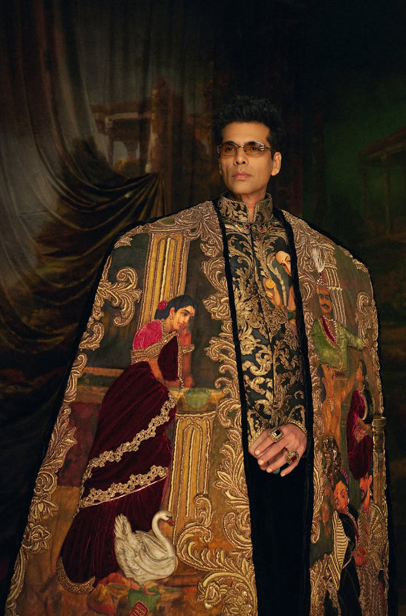 Karan Johar in our Multi-Dimensional Hand-Painted Jacket