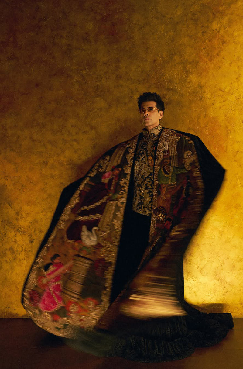 Karan Johar in our Multi-Dimensional Hand-Painted Jacket