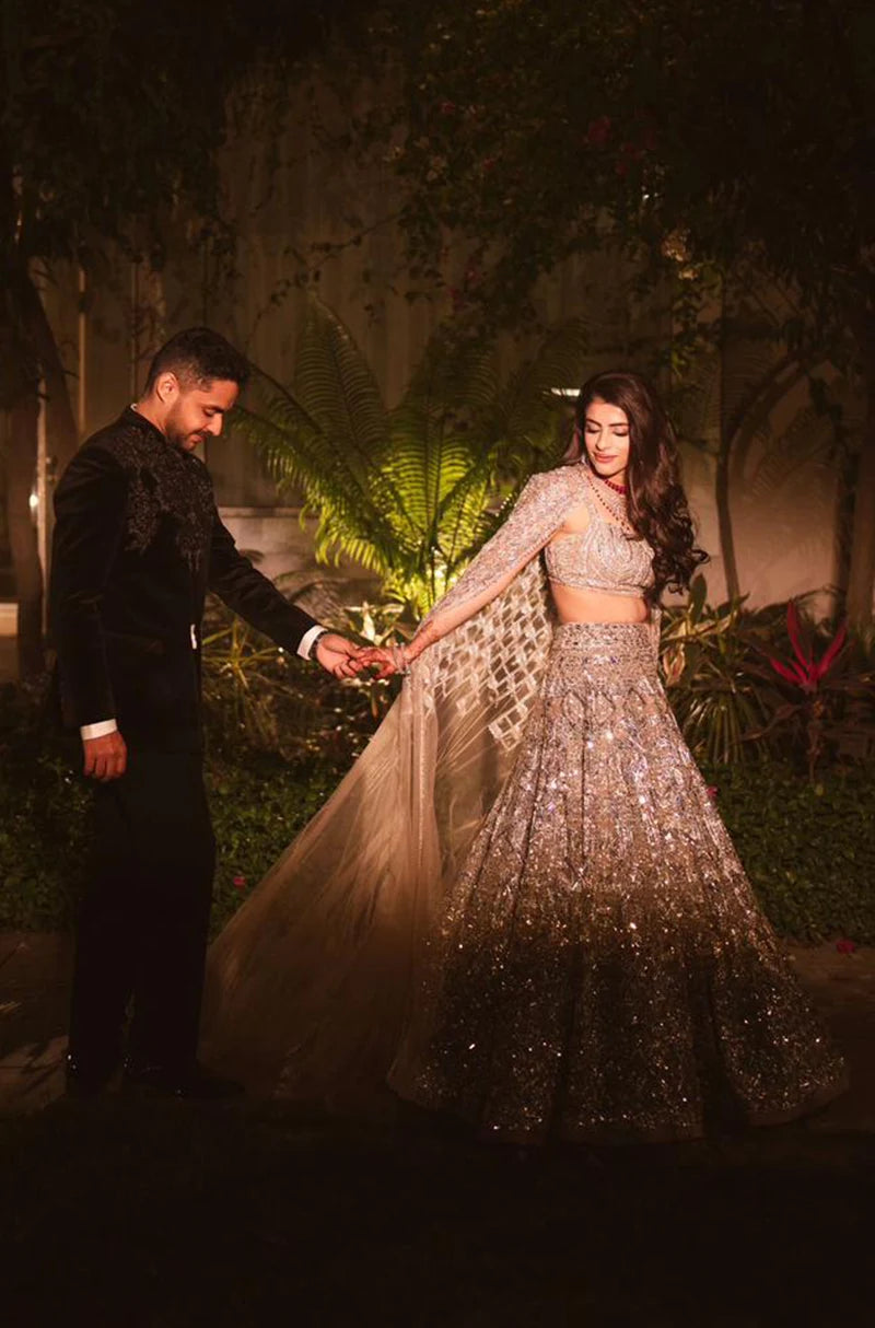 Bride: Priyam Arora in our Signature Embroidered Lehenga Set