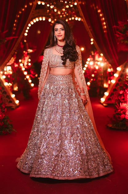 Bride: Priyam Arora in our Signature Embroidered Lehenga Set