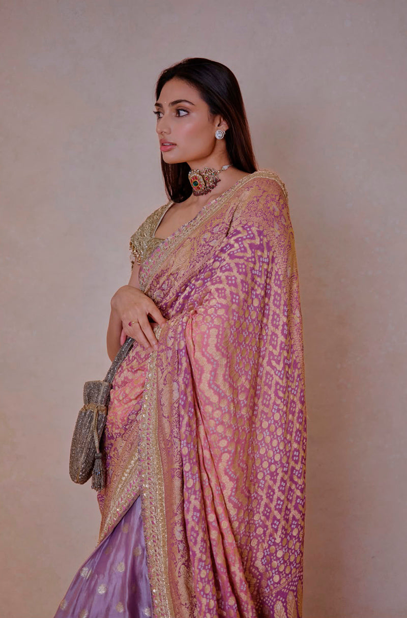 Athiya Shetty in our Timeless Bandini Handloom Saree