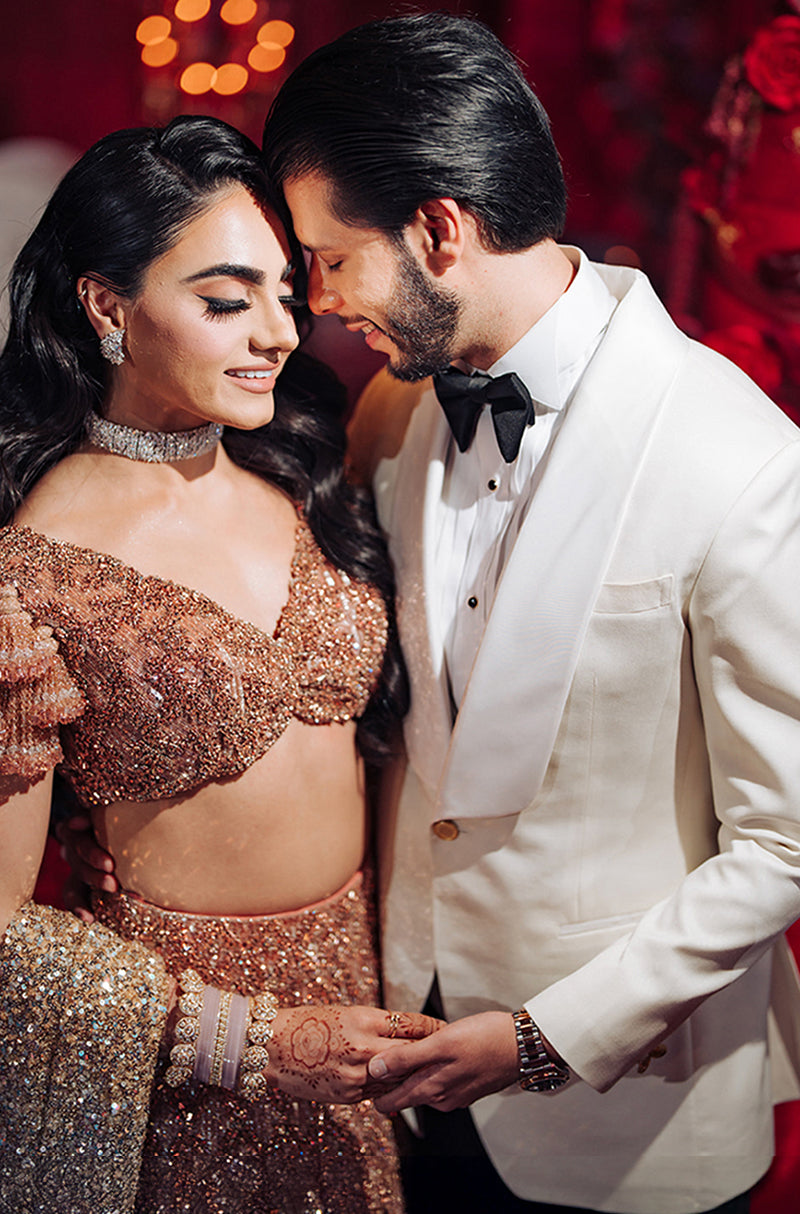 Bride: Rubal Bhangal in our Gold Ombré Embroidered Lehenga Set